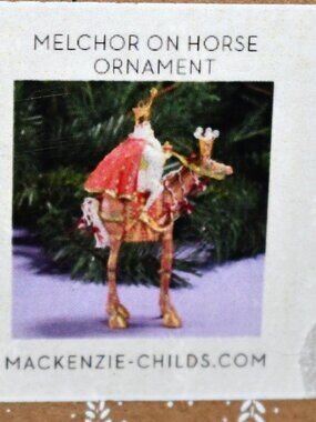 Patience Brewster Nativity Melchior on Horse Ornament #.31075 NIB